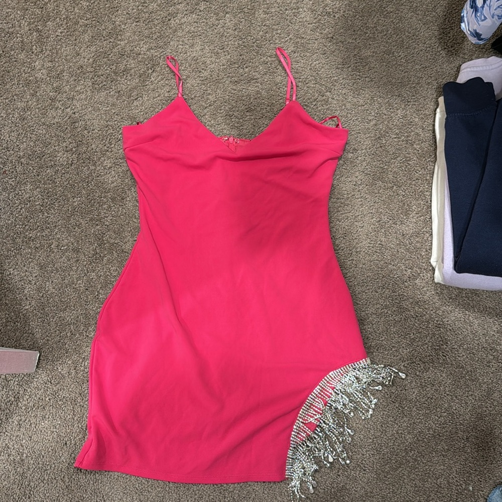 Hot Pink Windsor Jewels Bodycon Dress Size Large🩷